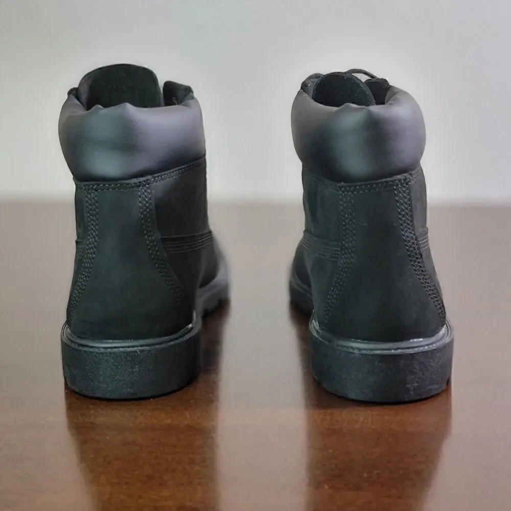 Timberland Premium Black Leather Boots Waterproof